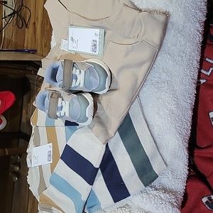 H & M boys jumper sweater and tennis shoes